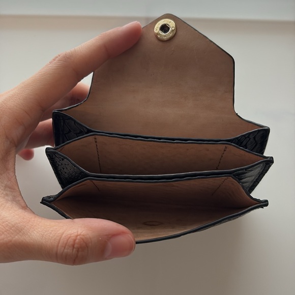 Black Leather Card Holder - Picture 4 of 4